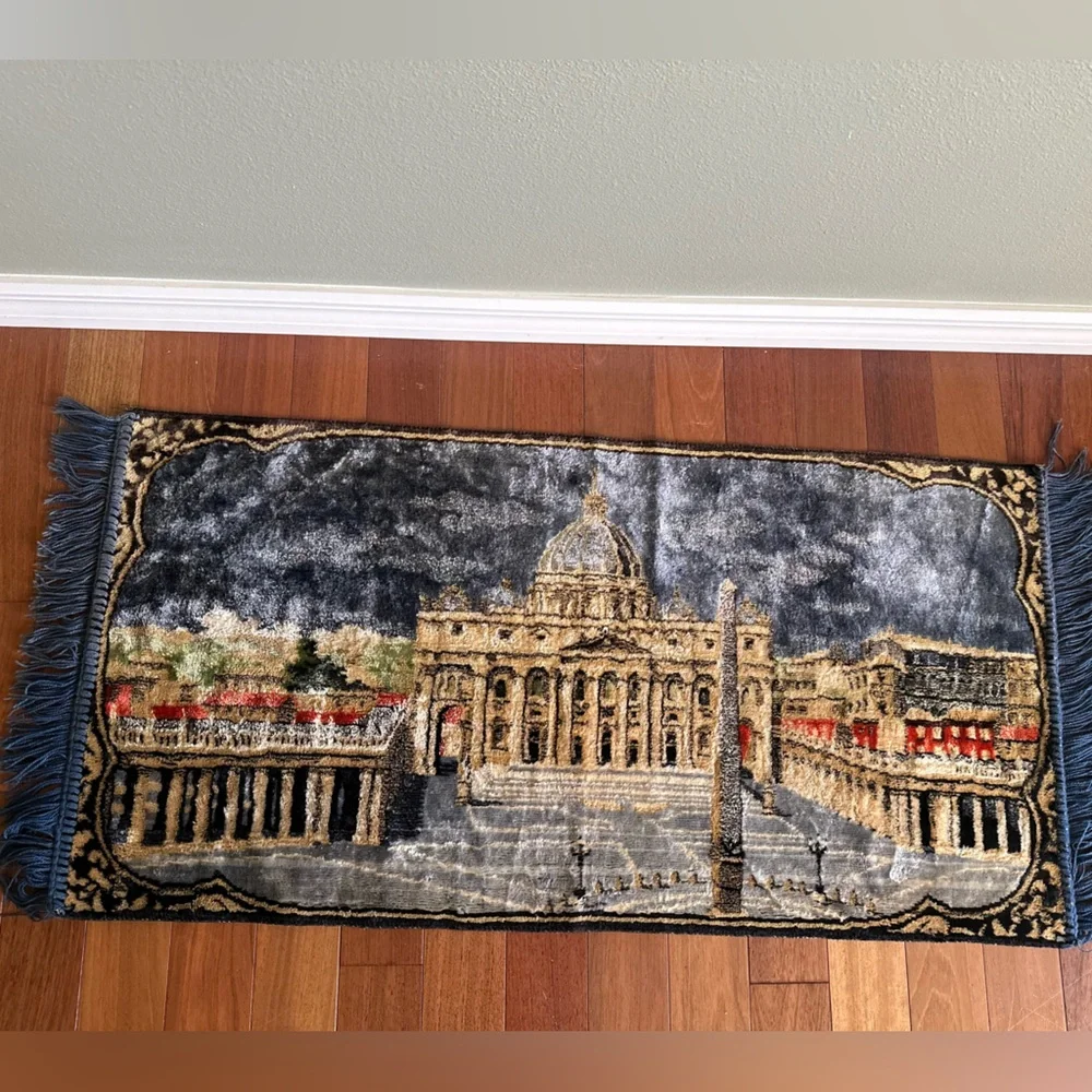 Velvet wall tapestry - Italian Tapestry/Rug St Peter’s